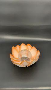 Premium Solar Lotus Flower Light Crackled Glass Waterproof Outdoor Garden Decor Warm Ambient Lighting Energy Saving Metal Landscape Lamp Patio Yard Lawn Ornament