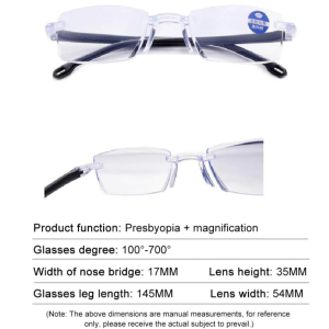 Anti-blue light reading glasses HD reading glasses Ultra-light reading glasses Anti-fatigue reading glasses Fashionable business reading glasses Ultra-thin wear-resistant anti-glare reading glasses