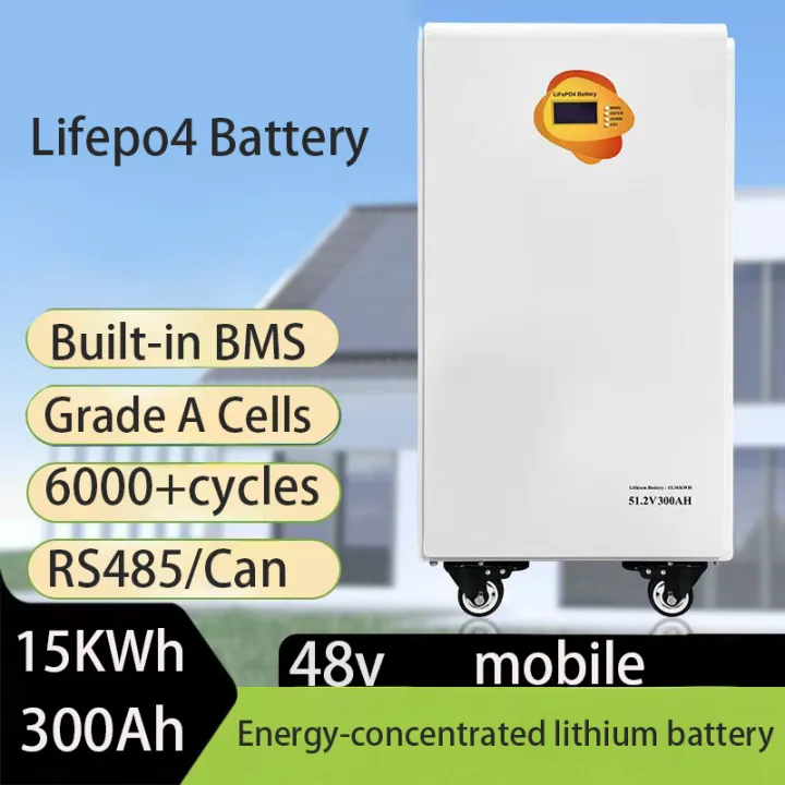 48V 51.2V 300Ah 15KWh Lifepo4 Battery Pack Powerwall 310Ah Built-in BMS ...