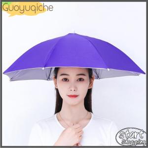 【Guoyuqiche】 Xách tay mưa hat ngoài trời gấp Ô câu cá Sun Shade chống UV cắm trại câu cá Mũ Nón Cap bãi biển Đầu Mũ phụ kiện
