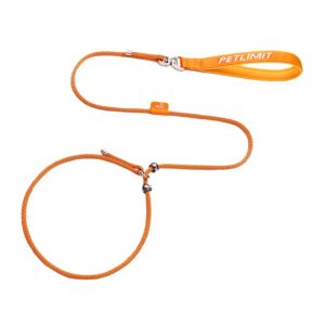 HamshMoc P-Shaped Dog Leash Strong Integrated Pet Leash Heavy Duty Dog Collar and Leash Durable for Dogs with Comfortable Handle
