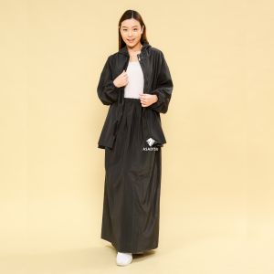 ASADTSU Jas Hujan Rok Wanita Dewasa Bahan Impor PVC Anti Air