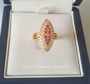 Cincin Wanita SF17 Berlian Titanium 22 K ( Emas)