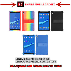 LENOVO TAB M8 HD TB-8505X TB-8506X / TAB M8 4TH GEN TB-300XU Shockproof Soft Silicon Case WITH STAND