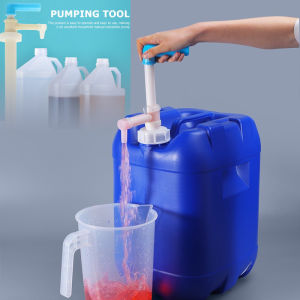 37CM Manual Oil Pump Siphon Transfer Gas Oil Plastic Liquid Oil Pump Corrosion Resisting Liquid Pump Acid & Alkali Resistance