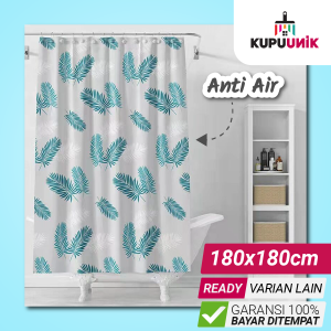 Tirai Gorden Kamar Mandi Shower Curtain Hordeng Penutup Kamar Mandi Bahan Anti Air