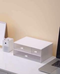 Desk Organizer Storage Box Desktop Drawer Storage Office Cosmetics Organizer Stationery Box