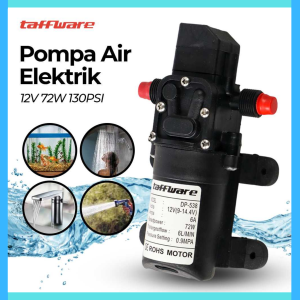 COD Taffware Pompa Air Elektrik Diaphragm Pump 12V 72W 130PSI  DP 538 / alat pompa air mini akuarium untuk kolam ikan sumur shimizu tekanan tinggi super kuat terbaik promo murah viral multifungsi otomatis / pompa air akuarium besar menyiram tanaman