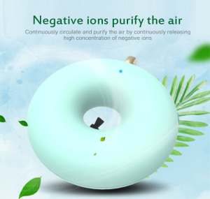 Yo Y13 Wearable Negative Ion Air Purifier Car USB Ioniser Air Fresher Cleaner Personal Ionizer Necklace Ozone For Adults Kids fashion Mini Portable Generator Low Noise Charging pk Cherry nobico for viruses for Home and Outdoor fresh Air Donut Design