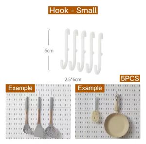 DXL Pegboard Rack DIY Household Kitchen Rack Bedroom Desk Organizer Spice Rack Sundries Storage Wall-mounted Storage Rack Punch-free