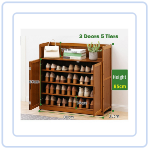 【COZYCASA】Bamboo Wood Shoe Shelf/ 5/6/7 Tier Shoe Rack