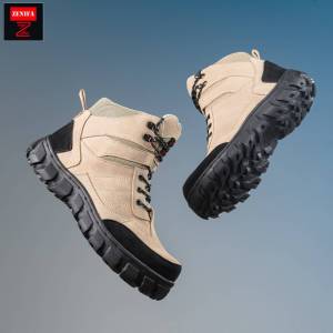 Sepatu Boots Safety Zenifa Tactical V2 Kerja Lapangan Proyek Sepatu Ujung Besi Pria Terbaru