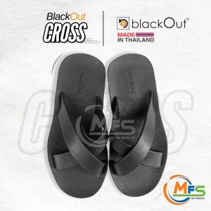 แท้ 100 % BlackOut Cross  รองเท้าแตะยาง หูไขว้ รองเท้าแบบสวม สวย ใสสบายเท้า