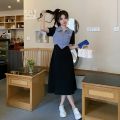 【F & F】  trending dress semi formal attire for women graduation dress sunday dress blazer dress turtle neck dress sunday party dress for teens office dress debut dress aesthetic dress. 