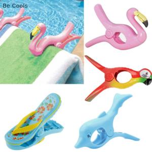 💟【Special price】💟Be Cools Plastic Beach Towels Clips For Sunbeds Sun Lounger Animal Decorative Clothes Peg