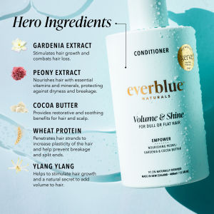 everblue Volume & Shine natural conditioner for Dull or Flat hair 400mL