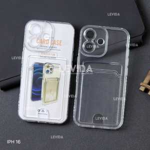 Iphone 16 Iphone 16 Plus Iphone 16 Pro Iphone 16 Pro Max Clear Wallet Card Case Bening / Card Holder Kartu