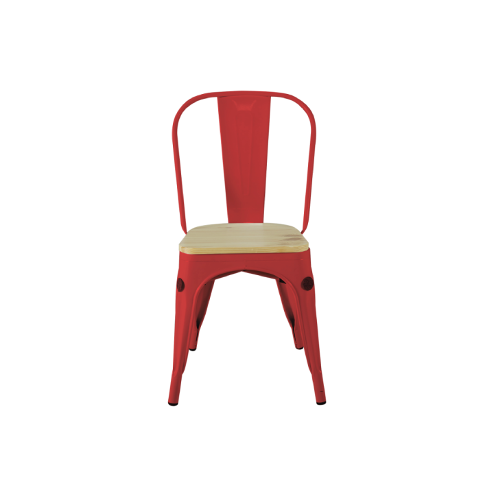 TOLIX Senna with Wooden Seat Metal Chair Dining Chair Living