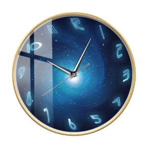 Sacesr Spiral Stars Outer Space Silent Movement Wall Clock For Living Room Black Hole Nebula Astronomical Artwork Decorative Wall Watch M2Y9R
