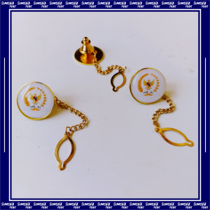 Pin Bros Lencana Kancing Rantai Kuningan DPR RI