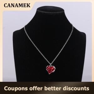 【 CANAMEK 】 Fashionable And Beautiful Simulate Heart Necklace Set Elegant Men And Women Sweater Chain Collarbone Chain Couple Gift