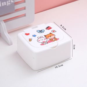 [Tặng kèm Sticker] Hộp nhựa đựng sticker đựng vật dụng 1 ngăn 2 ngăn xinh xắn - TamaChan