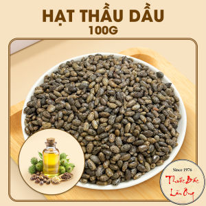 Hạt thầu dầu 100g thầu dầu ve hạt đu đủ tía khô sạch nhiều dầu - Lãn Ông