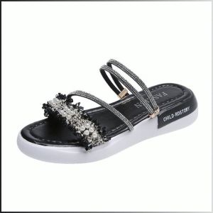 Slippers Fashion Goddess Delicate and Soft Sandals Slimmer Legs Increase Thick Sole Comfortable and Smooth