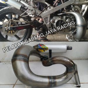 KNALPOT UDANG GTX NINJA 2 TAK R RR PNP RANGKA CUSTOM KLX KTM CRF TS MODEL KTM PLAT KARAT ORIGINAL BY Babeng Jaya Racing