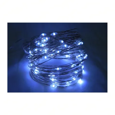 CGS 30 LED Battery Operated Bendable Wire Fairy Lights White Or Transparent Wire - 3m