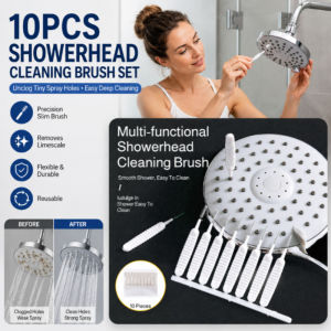 Shower Head Cleaning Brush Bathroom Shower Nozzle Cleaner Deep Clean Unclog Holes Narrow Gap Clean Household Bathroom Cleaning Tool