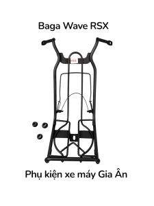 [Hình thật] - Baga Wave RSX/ Wave 14/ W RSX/ W 14/ Wave 2014 trở lên đủ màu sắc chuẩn 10li gắn xe bao chắc chắn