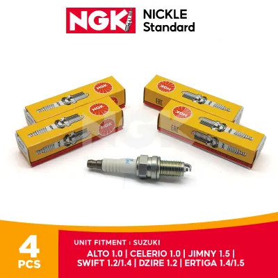 NGK Spark Plug Standard KR6A-10 for Suzuki Alto / Celerio / Ertiga / Jimny / Swift / Swift Dzire 4Pcs