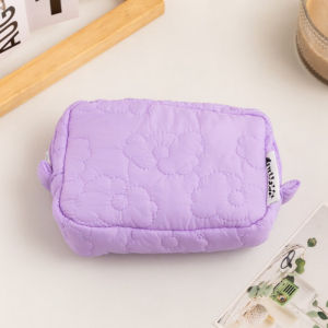 Pouch Make Up Bantal Motif Bunga