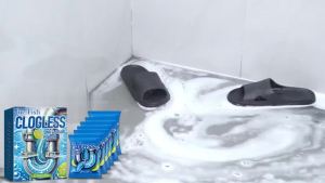 🌟 Lightning Delivery 🌟Jue Fish Unclogging Powder Cleaning Dissolving Drain Cleaner Powder for Unclogging and Deodorizing Oil Stains in Drains