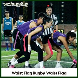 wxfengying Thể Thao Cờ Bóng Đá Vải Eo Cờ Màu Sắc Tươi Sáng Có Thể Điều Chỉnh Cạnh Tranh Đào Tạo PVC American Bóng Đá Eo Cờ Cho Thể Thao