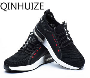 QINHUIZE New safety shoes fly-woven anti-smashing and puncture-proof steel toe cap safety shoes steel toe cap work shoes protective work safety boots