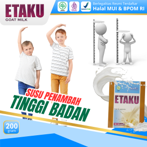 Etaku Goat Milk 100% Original - Penambah Tinggi Badan Nutrisi Penambah Nafsu Makan Penggemuk Badan