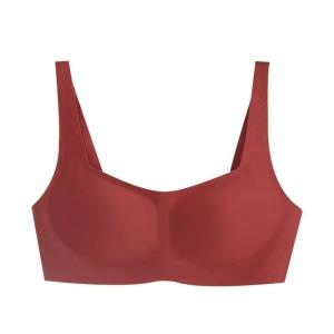 MALDITA X Jelly Seamless Suji Bras Women Non-Marking Soft Breathable Brassieres Deep V Underwear Thin Comfortable Sleep Bra