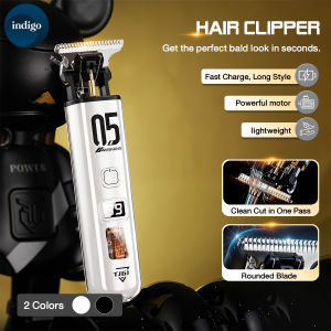 Hair Clipper Professional Barber Use Hair Trimmer LED Display Rechargeable Pemotong Mesin Rambut