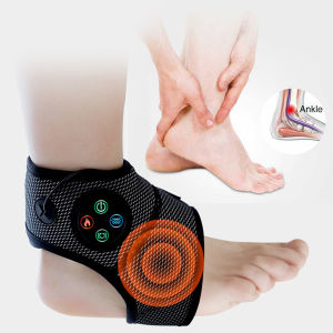 Smart Ankle Brace Foot Compression massager Multifunctional Electric Ankle Heating Air Massager and Foot Pain Relief Vibrating For Tenosynovitis Pain Relief