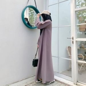 COD Gamis Abaya Polos Putih Wanita Busui Simpel Terbaru Cantik Hitam Wanita Busui Simpel Terbaru Cantik dress remaja-dress muslimah terbaru