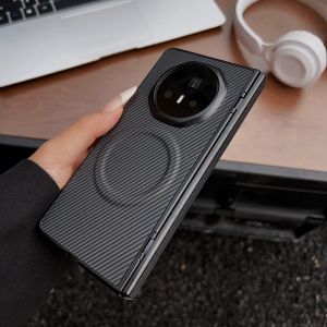 For Huawei Mate X6 Case New Hard carbon fiber Magnetic MagSafe Protective Back Cover Case For Huawei Mate X5 X6 Phone Shell