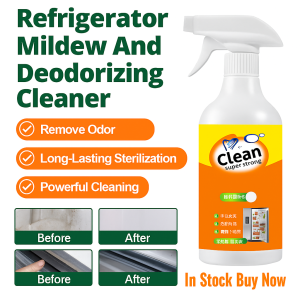 500ml Multi-Purpose Refrigerator Cleaner Deodorizer Spray Removes Stains Odors Bacteria For Fridge Microwave Washing Machine