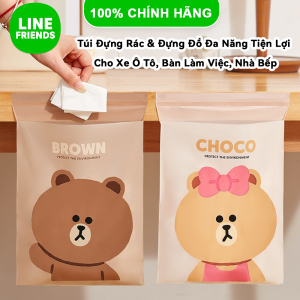 Túi Rác Dán Line Friends Brown Chống Rò Rỉ Chất Liệu PE LFB228