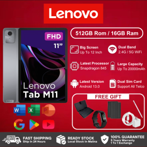 Original Lenovo Tablet M11 16GB+512GB 11 Inch WiFi 48MP Mediatek Helio G88 90Hz 7040 mAh Global Rom 5 year warranty