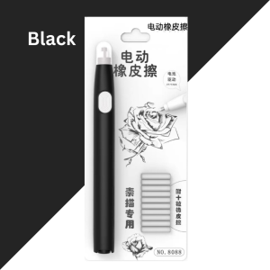 Electric Eraser Pen Refillable Automatic Rubber Correction Supplies Drawing Sketch School Stationary Electronic Student Kids Gift