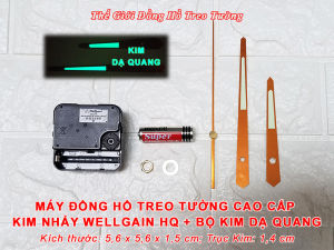 Máy Đồng Hồ Đài Loan KIM NHẢY Cao Cấp HQ– Bộ Kim DẠ QUANG - Bảo hành 2 năm – Tặng Pin Maxell