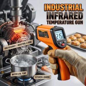 High Quality Industrial Infrared Temperature Gun High Precision Reader for Water Oil Daily Use