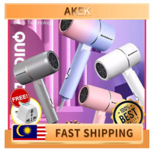 AKEK-Ready Stock Hair 1000W Dryer Colorful Folding Hairdryer Quick Dry Portable Negative Ionic Hair Care For Home MIni Travel Hair Dryer